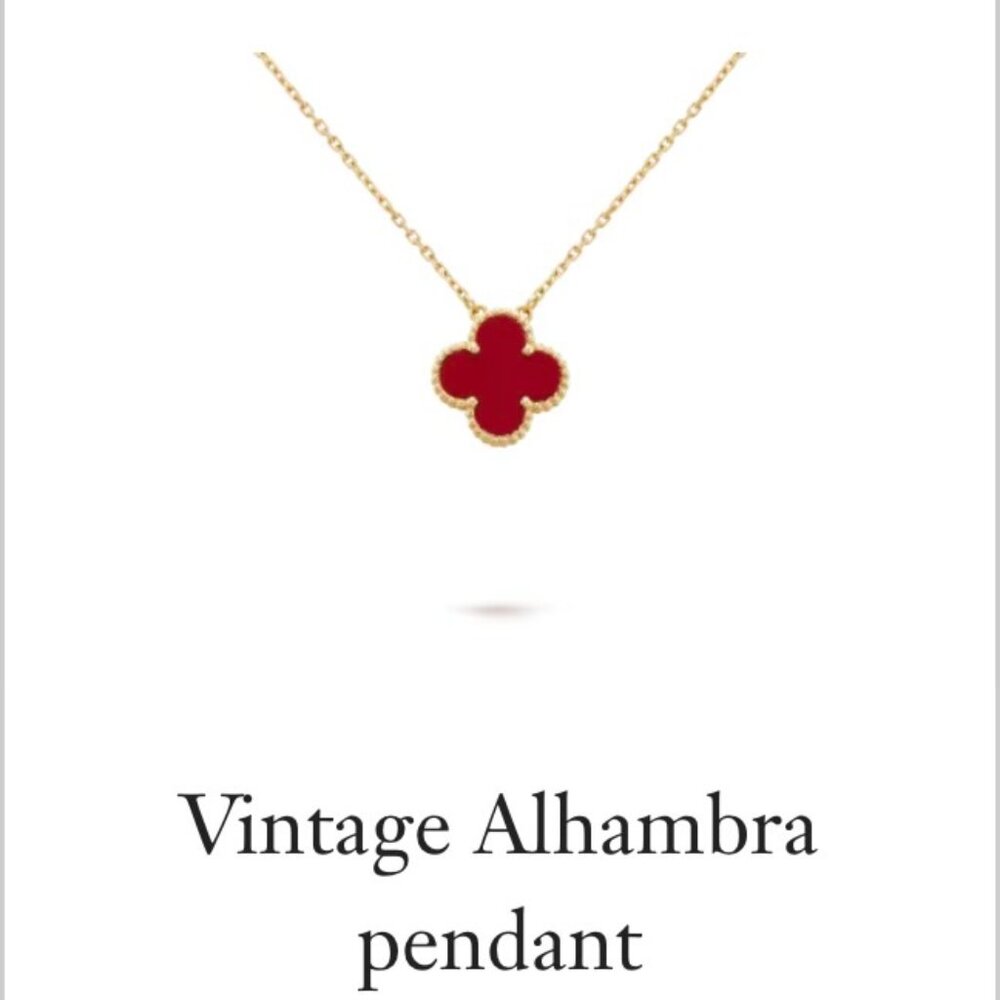Vintage Van Cleef Alhambra Pendant Necklace